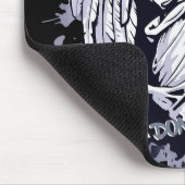 泣く天使の彫刻 – スプラッシュ付き1 マウスパッド (コーナー)