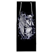 泣く天使の彫刻 – スプラッシュ付き1 ワインギフトバッグ (裏面)