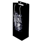 泣く天使の彫刻 – スプラッシュ付き1 ワインギフトバッグ (正面アングル)