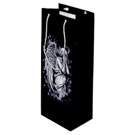 泣く天使の彫刻 – スプラッシュ付き1 ワインギフトバッグ