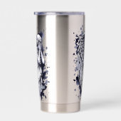 泣く天使の彫刻 – スプラッシュ付き1 保温保冷タンブラー (右面)