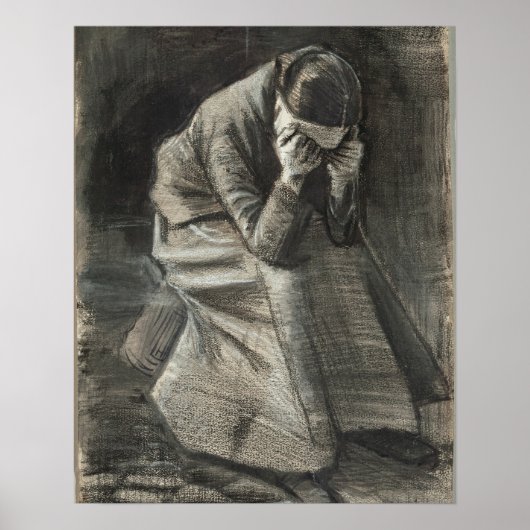 泣く女性1888ビンセント・ヴァン・ゴッホ・スモール ポスター (正面)