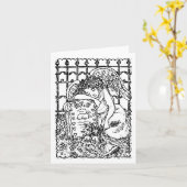 泣く守護天使、墓地のメモカード 空 カード (黄色い花)