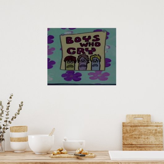 泣く少年 ポスター (キッチン)