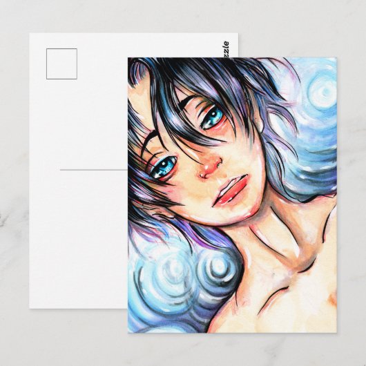 泣く少年 ポストカード (正面/裏面)