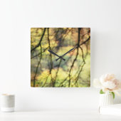 泣く木 スクエア壁時計 (ホーム)