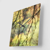 泣く木 スクエア壁時計 (傾斜)