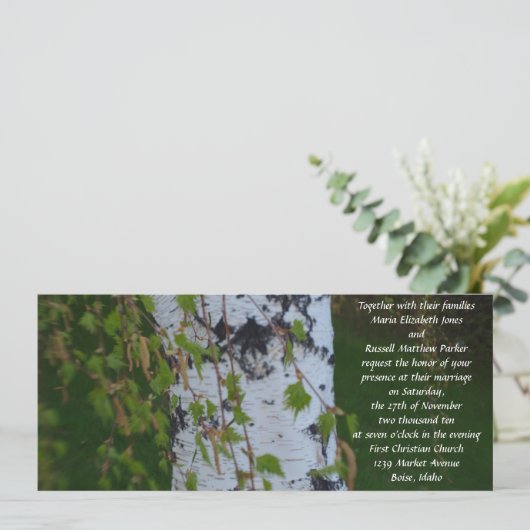 泣く樺の木結婚ズ 招待状 (スタンド正面)