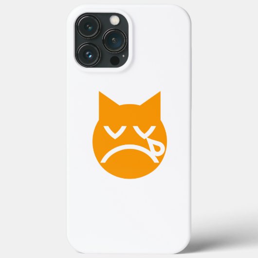 泣く猫の絵文字 Case-Mate iPhoneケース (裏面)