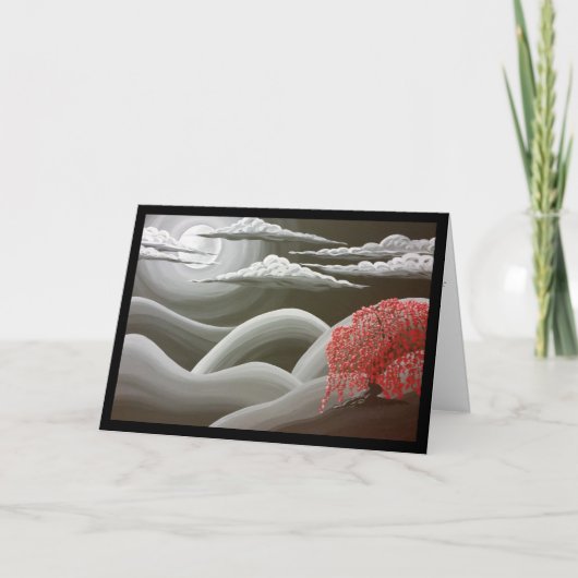 泣く赤い木 – ソルの歌。8:7グリーティングカード カード (正面)