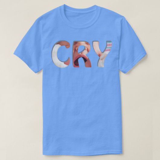 泣く Tシャツ (デザイン正面)