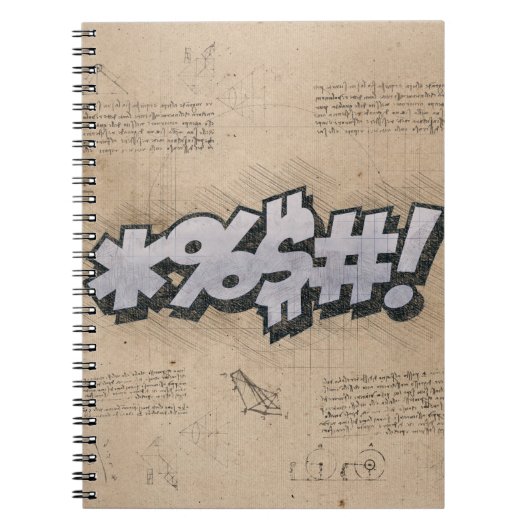 泣け！ヴィンテージ漫画ブックスチームパンクポップ・アートのアート ノートブック (正面)