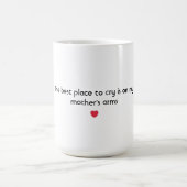 泣最高のく処が母だ コーヒーマグカップ (中央)