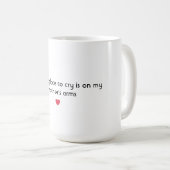 泣最高のく処が母だ コーヒーマグカップ (正面右)