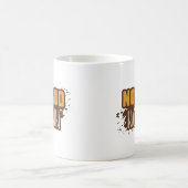 泥がなくては楽しくない コーヒーマグカップ (中央)
