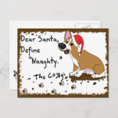 泥だらけのクリスマスコルギ シーズンポストカード (正面/裏面)