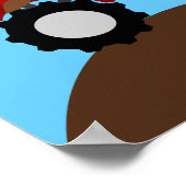 泥だらけのモンスタートラックパーソナライズされたポスター ポスター (角)