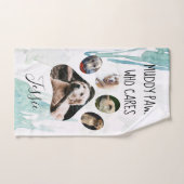 泥だらけの気に足 |フォトポープリント ハンドタオル (ハンドタオル)