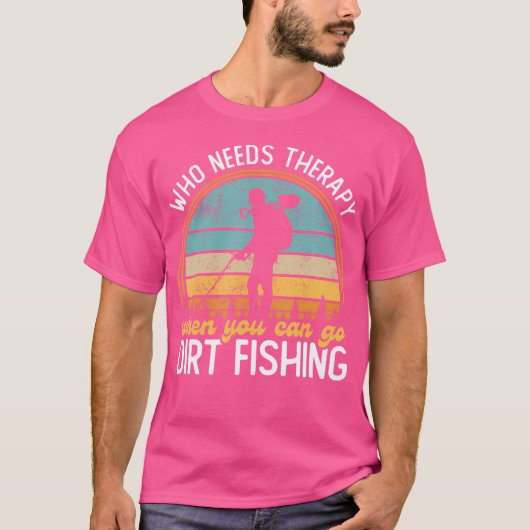 泥だらけの釣り メタルディテクティング 金属探知機 宝探し Tシャツ (正面)