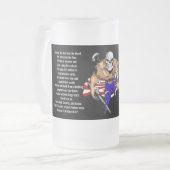 泥と血の中を フロストグラスビールジョッキ (正面左)