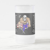 泥と血の中を フロストグラスビールジョッキ (中央)