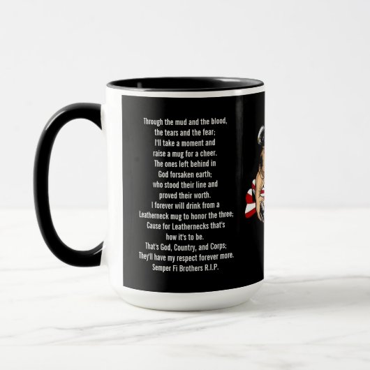 泥と血の中を マグカップ (左)