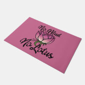 泥なし蓮の花 ドアマット (アングル)