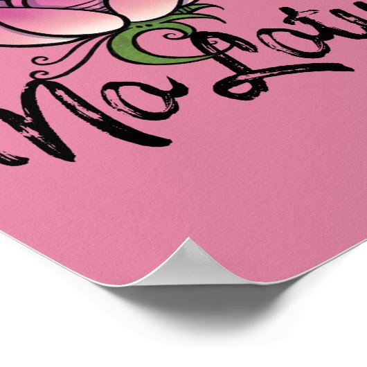 泥なし蓮の花 ポスター (角)