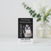 泥のオーストラリア犬のグルーミング犬の洗浄 名刺 (スタンド正面)