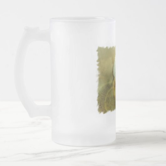 泥のビールのジョッキで付くゴルフ・ボール フロストグラスビールジョッキ (左)