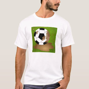 泥のフットボール Tシャツ