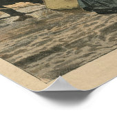 泥の中でパリの歩くで冬 ポスター (角)