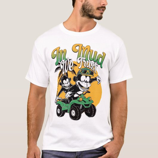 泥の中で我々は信頼 Tシャツ (正面)