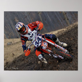 泥の中の女性MXレーサー ポスター