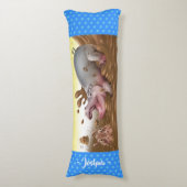 泥の巨大な体のクッションのカバ ボディピロー (正面縦)