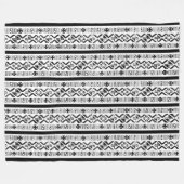 泥の布グランジが大きく見える フリースブランケット (正面(横))