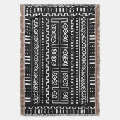 泥の布パターン スローブランケット (正面縦)