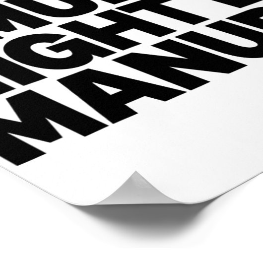 泥はマニュアの引用文かもしれないおもしろい ポスター (角)