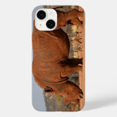 泥まみれのサイの写真 Case-Mate iPhoneケース (裏面)