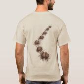 泥まみれの豚のように幸せ Tシャツ (裏面)
