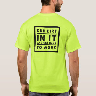 泥をこすり込む Tシャツ