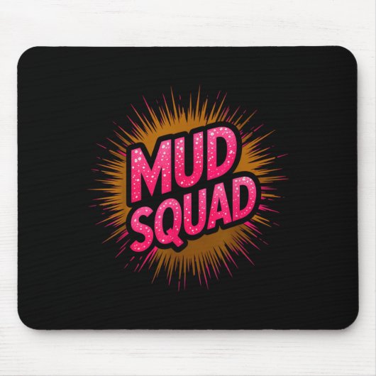 泥んこ系女子の泥遊び マウスパッド (正面)