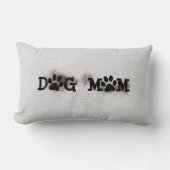 泥んこDOG MOM 足跡 ランバークッション (正面)