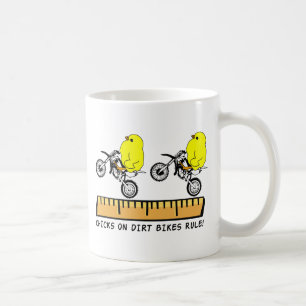 泥バイクの雌鶏が支配するモトクロスマグカップ コーヒーマグカップ