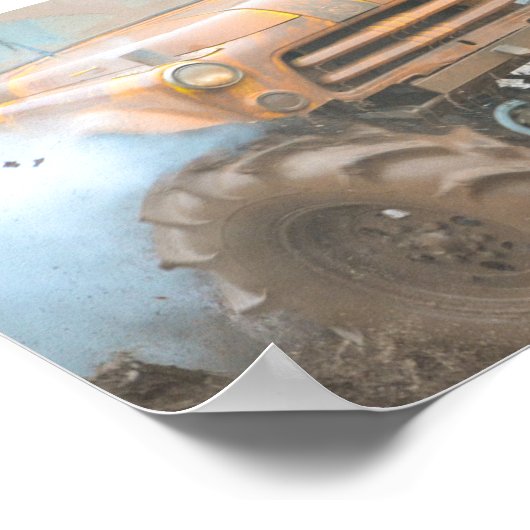 泥ボギングトラック ポスター (角)