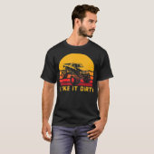 泥ボギングレトロダーティマディンレーシング Tシャツ (正面フル)