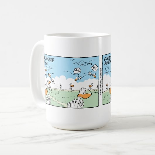 泥地のエアスペース制御相違 コーヒーマグカップ (正面左)