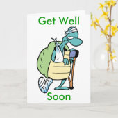 泥地のカメは健康なカードをすぐに得ます カード (黄色い花)