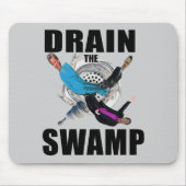 泥地のドナルド・トランプの暗藍色のマウスパッドを流出させて下さい マウスパッド (正面)