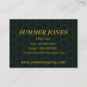 泥地の油 名刺 (裏面)